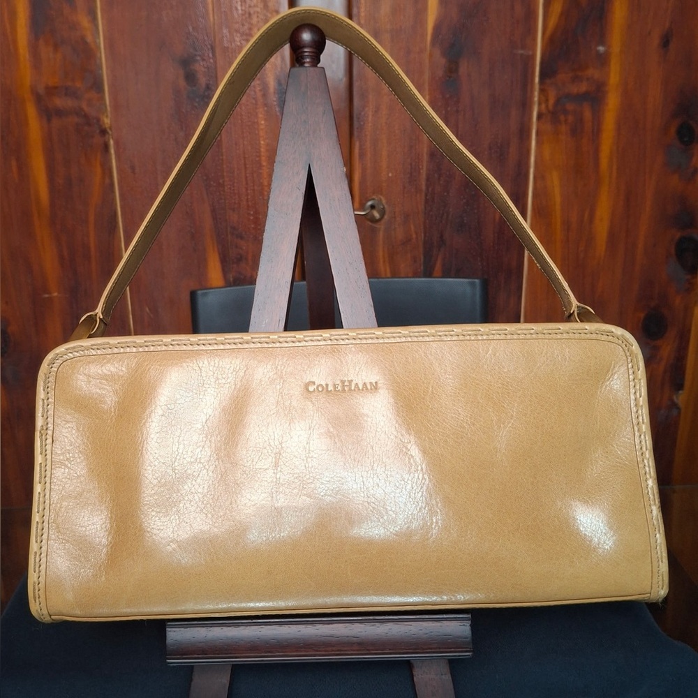 Cole Haan Tan Leather Women's Shoulder Bag Vintage